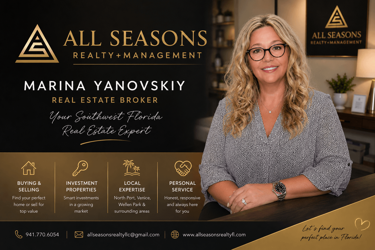 ALL SEASONS REALTY LLC/ Marina Yanovskiy /BROKER/