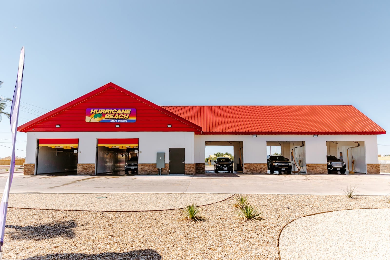 Hurricane beach car wash
