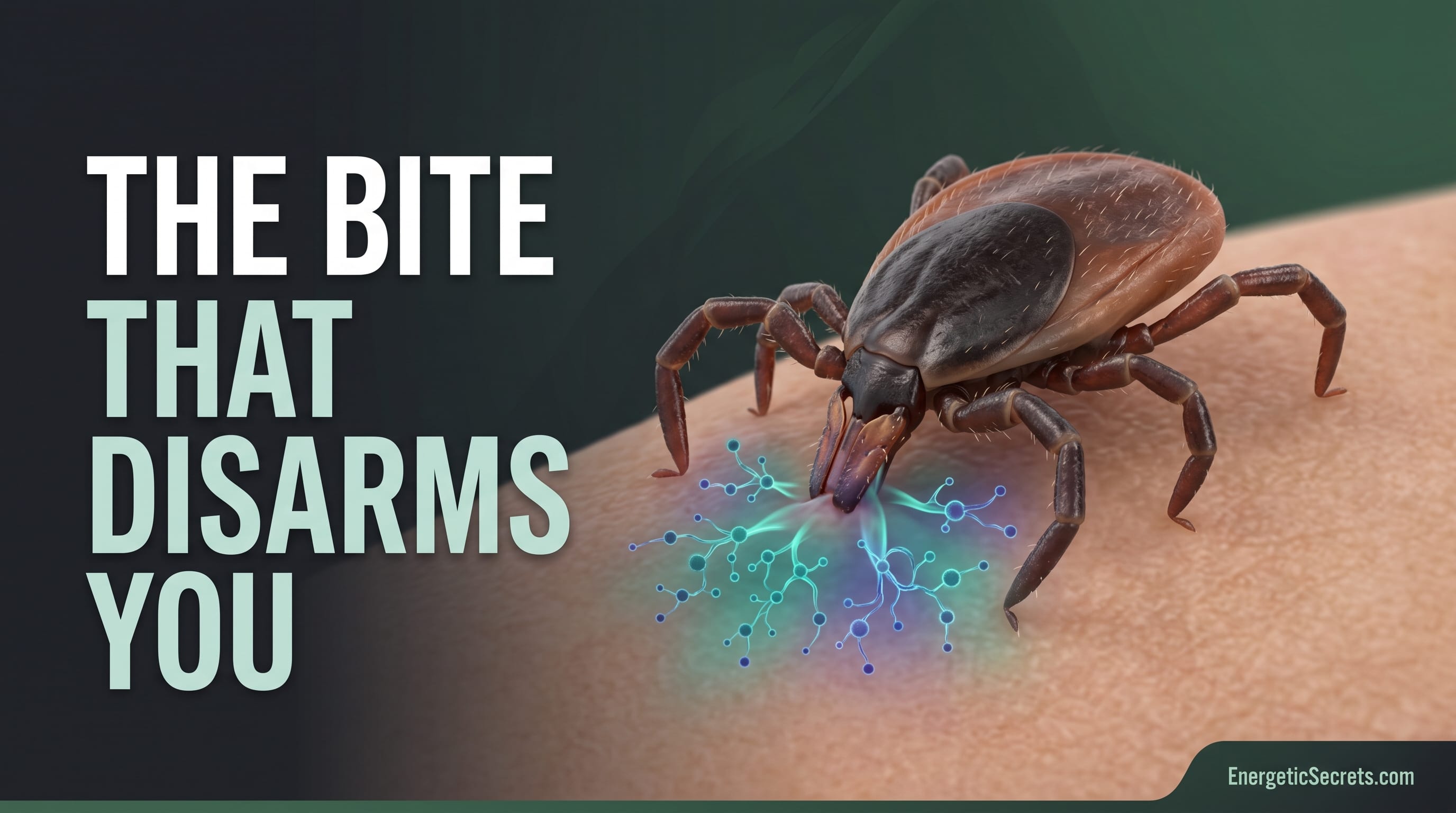 Tick Saliva Is Secretly Hijacking Your Immune System - And You Won't Feel a Thing