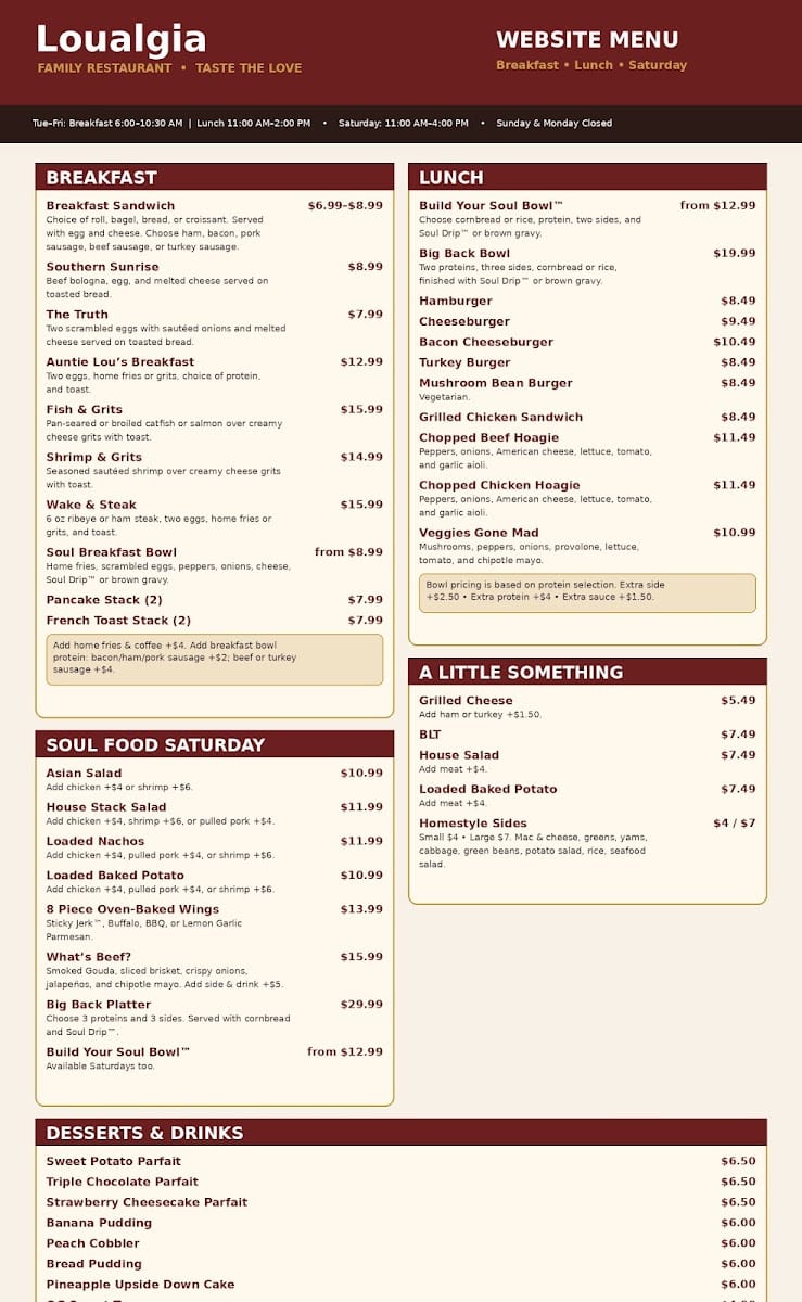 Loualgia Family Restaurant