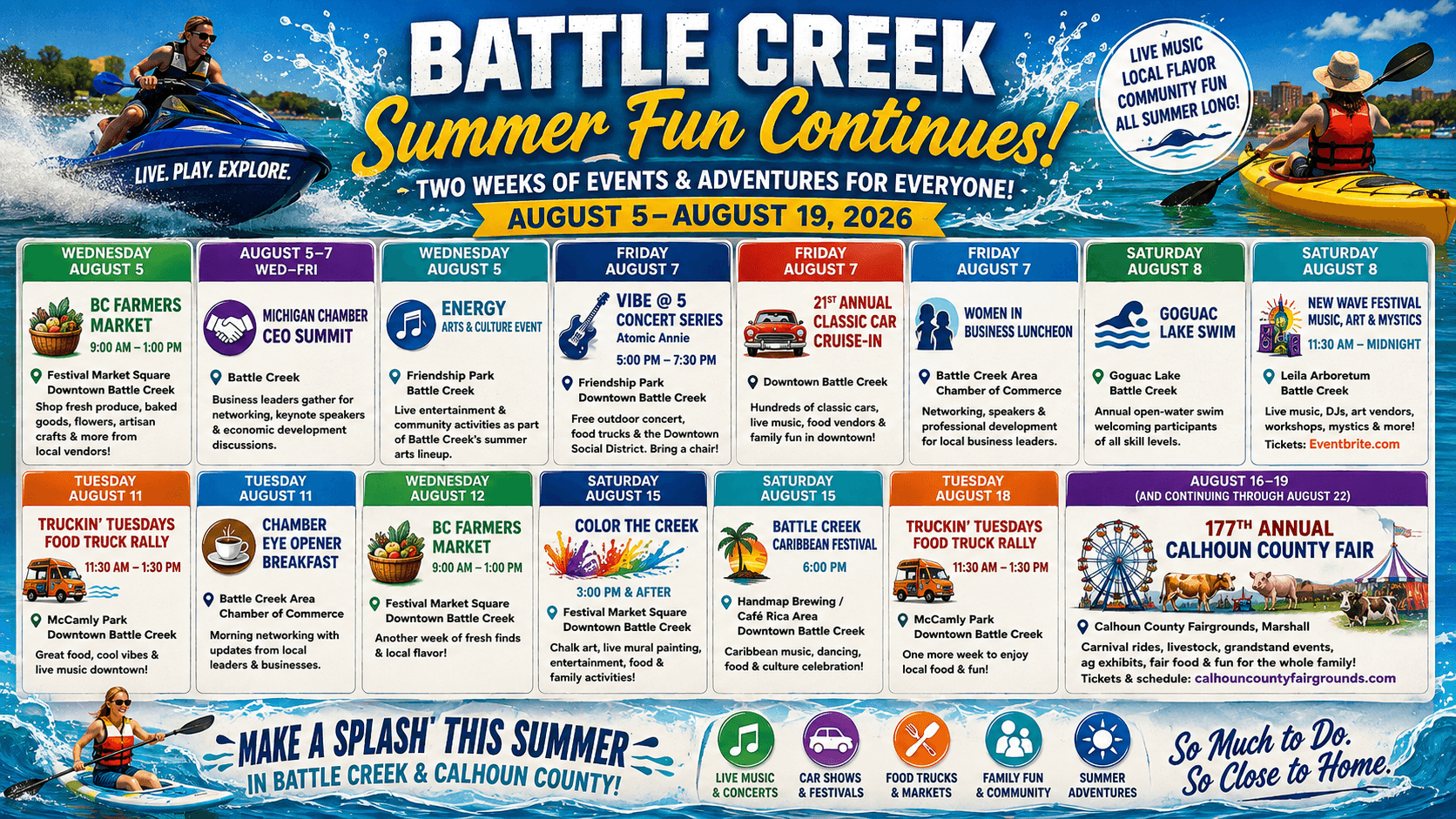Battle Creek's Summer Celebration Continues Through Mid-August