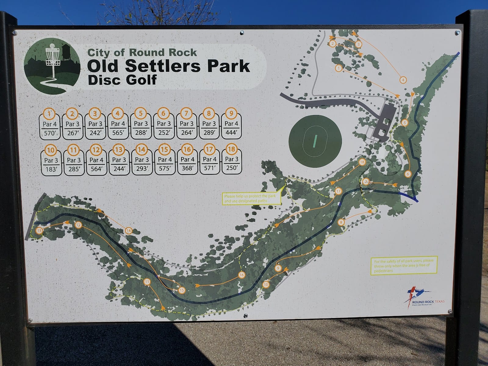 Old Settler's Park Disc Golf Course