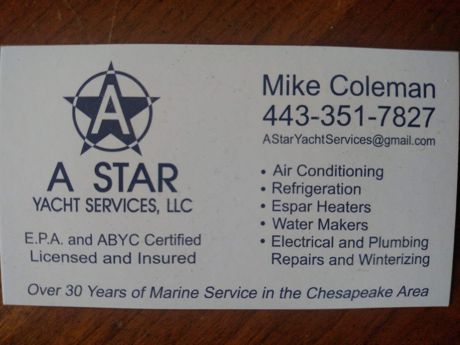 A Star Yacht Services