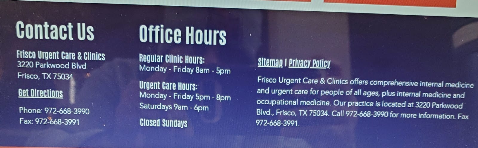 Frisco Urgent Care & Clinics
