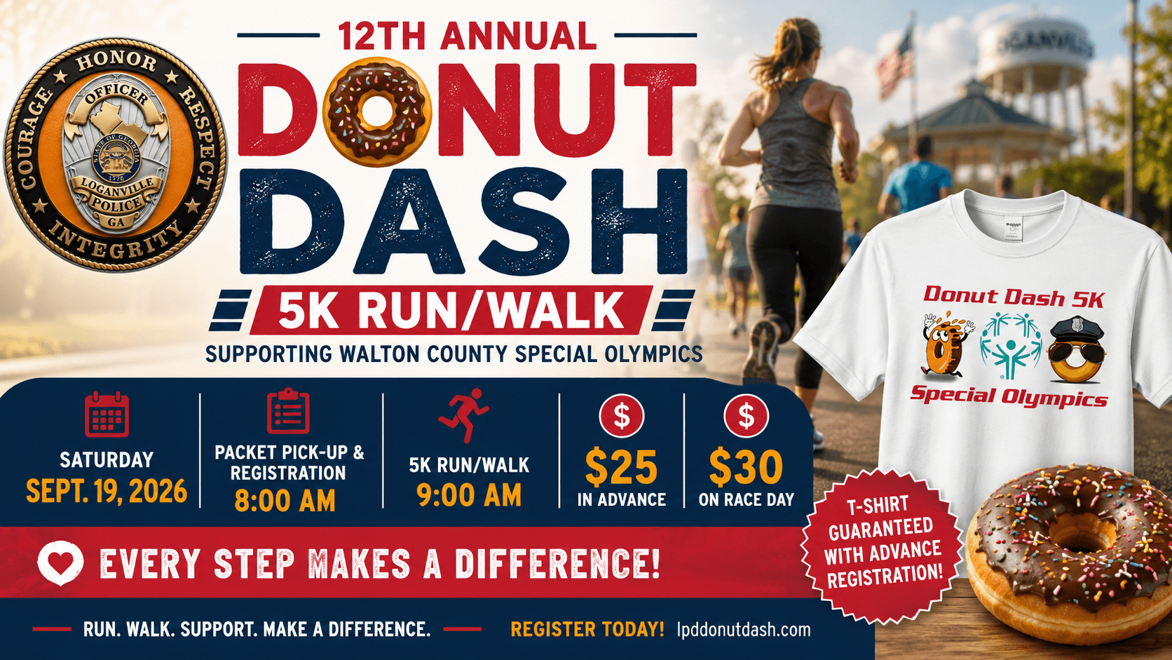 Loganville Police Department's Donut Dash Returns to Benefit Walton County Special Olympics
