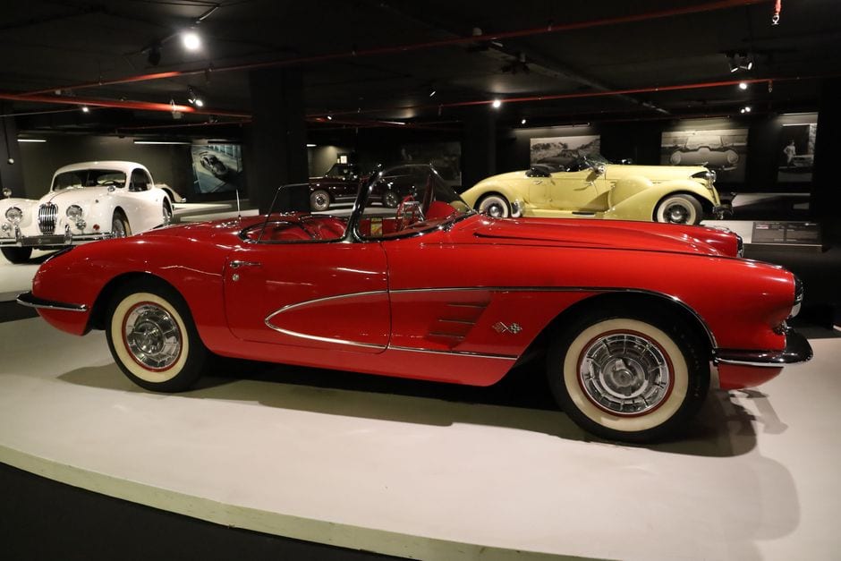 Illustrative vintage automobiles, not vehicles confirmed on display at Savoy