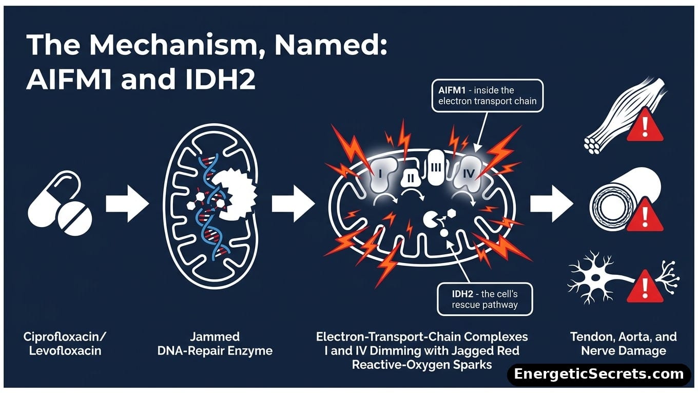 The two named molecular targets: AIFM1 and IDH2
