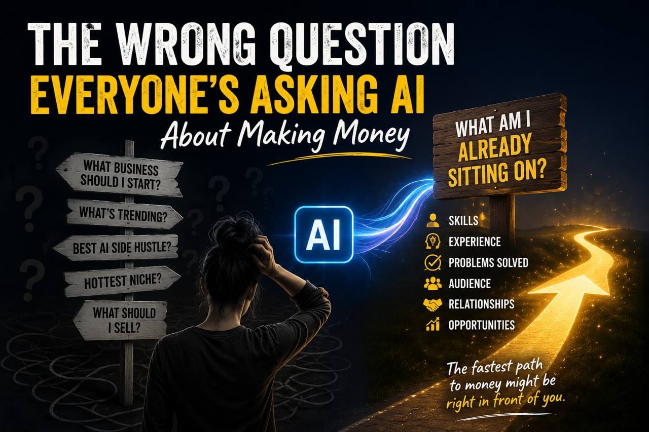 The Wrong Question Everyone's Asking AI About Making Money