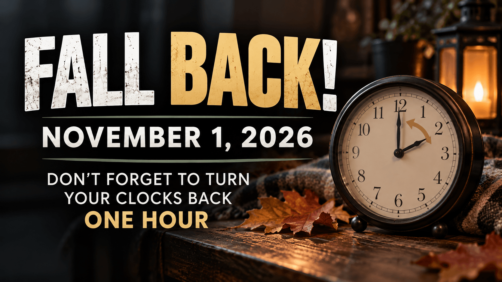 Daylight Saving Time 2026 Anderson SC: Fall Back Nov 1