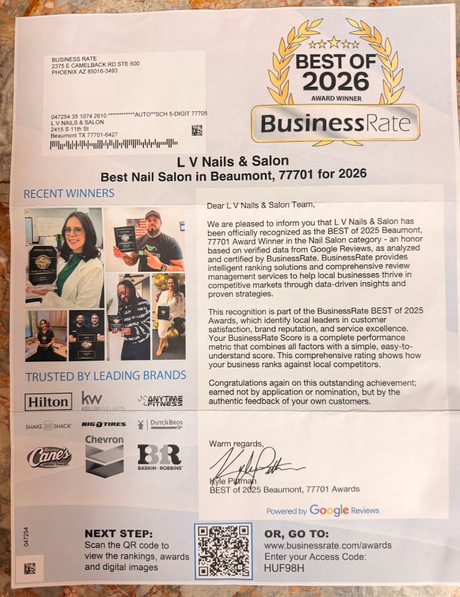 L V Nails & Salon