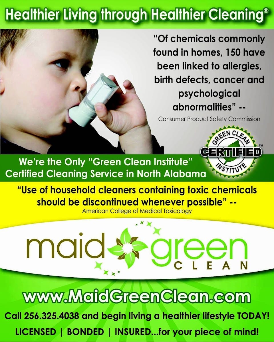 MAID GREEN "America's Healthiest Cleaning Service"