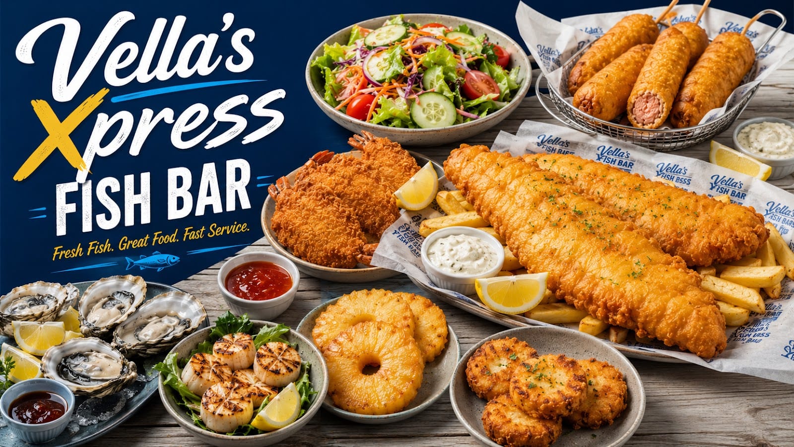 Vella's Xpress Fish Bar (Harbour Rd), North Mackay