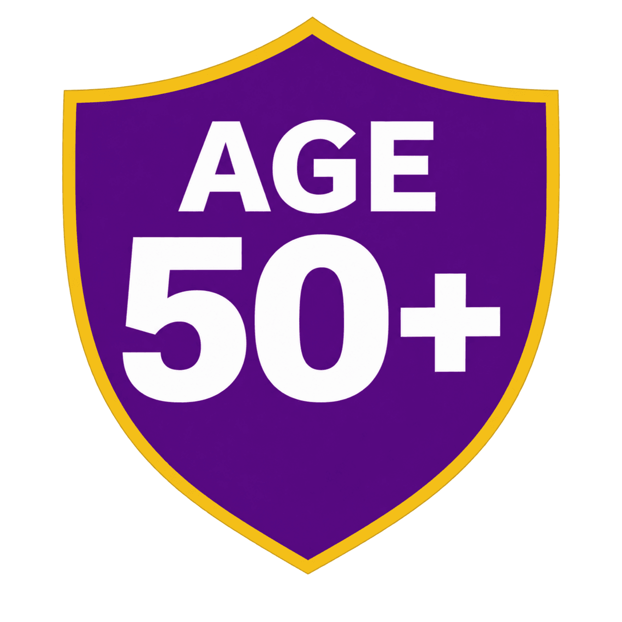 Age 50+ shield