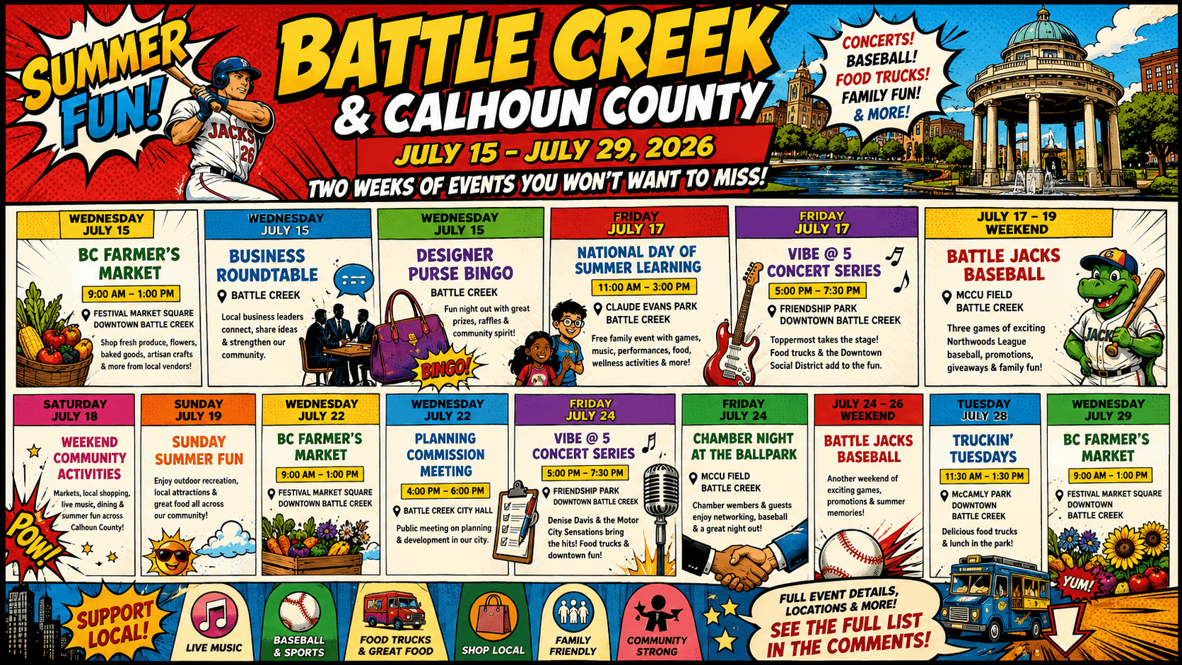 Summer Fun Keeps Rolling Across Battle Creek