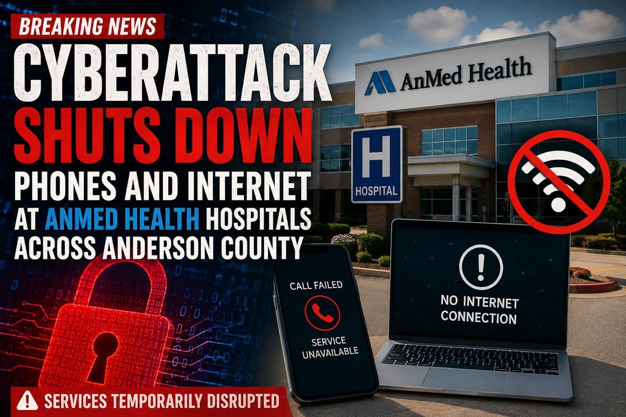 Cyberattack Shuts Down Phones and Internet at AnMed Health