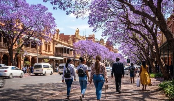 Pretoria Turns Purple Every Spring. Nobody Told Us That Before We Went.