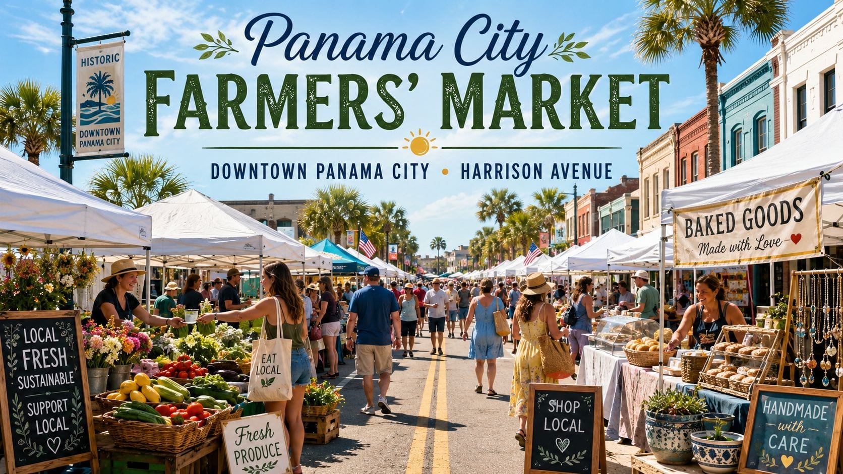 Shop Local at the Panama City Farmers’ Market on Harrison Avenue