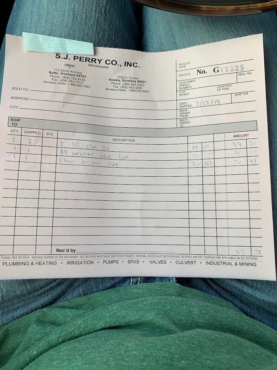 S J Perry Co