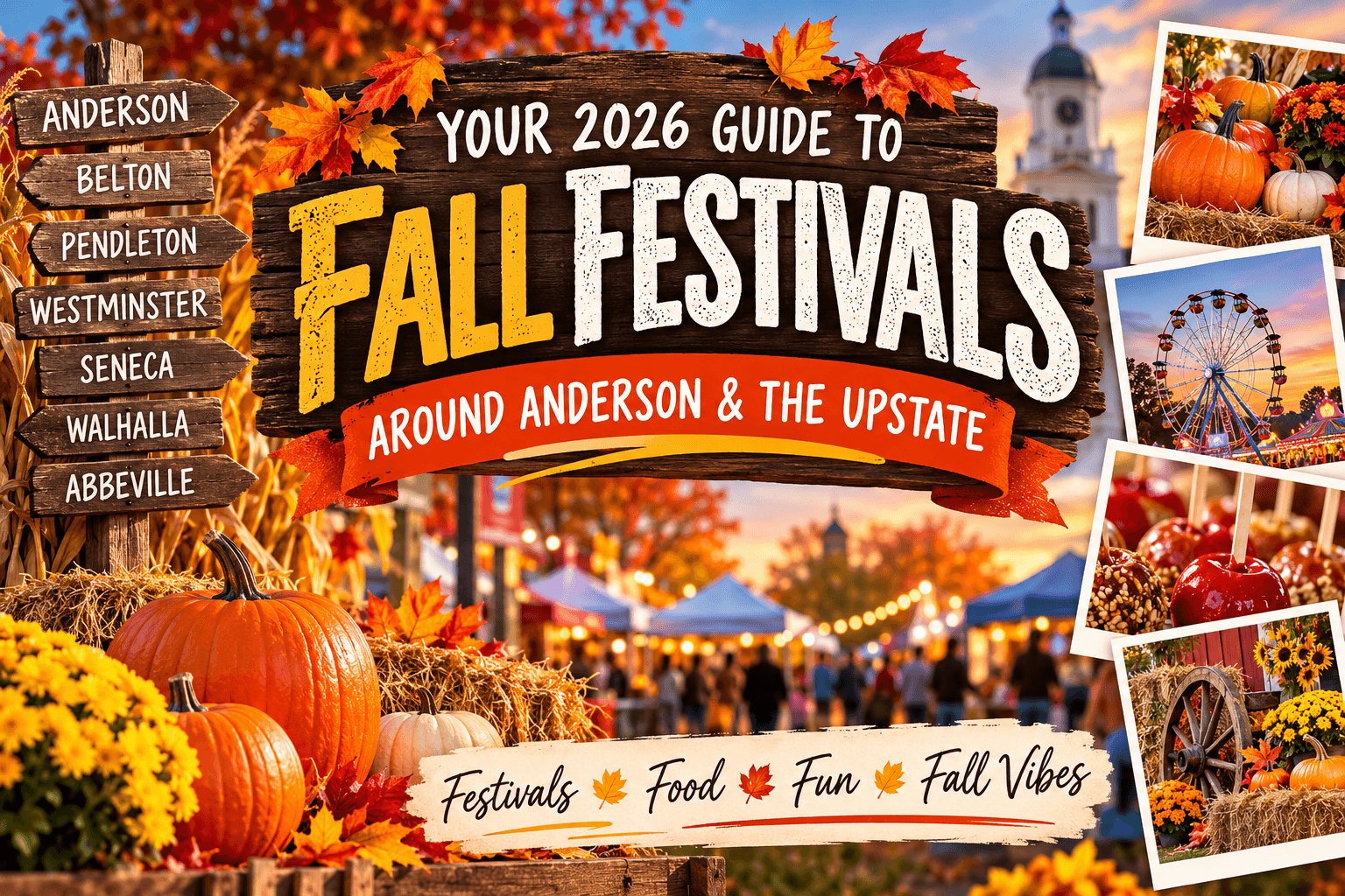 Your 2026 Guide to Fall Festivals Around Anderson & the Upstate