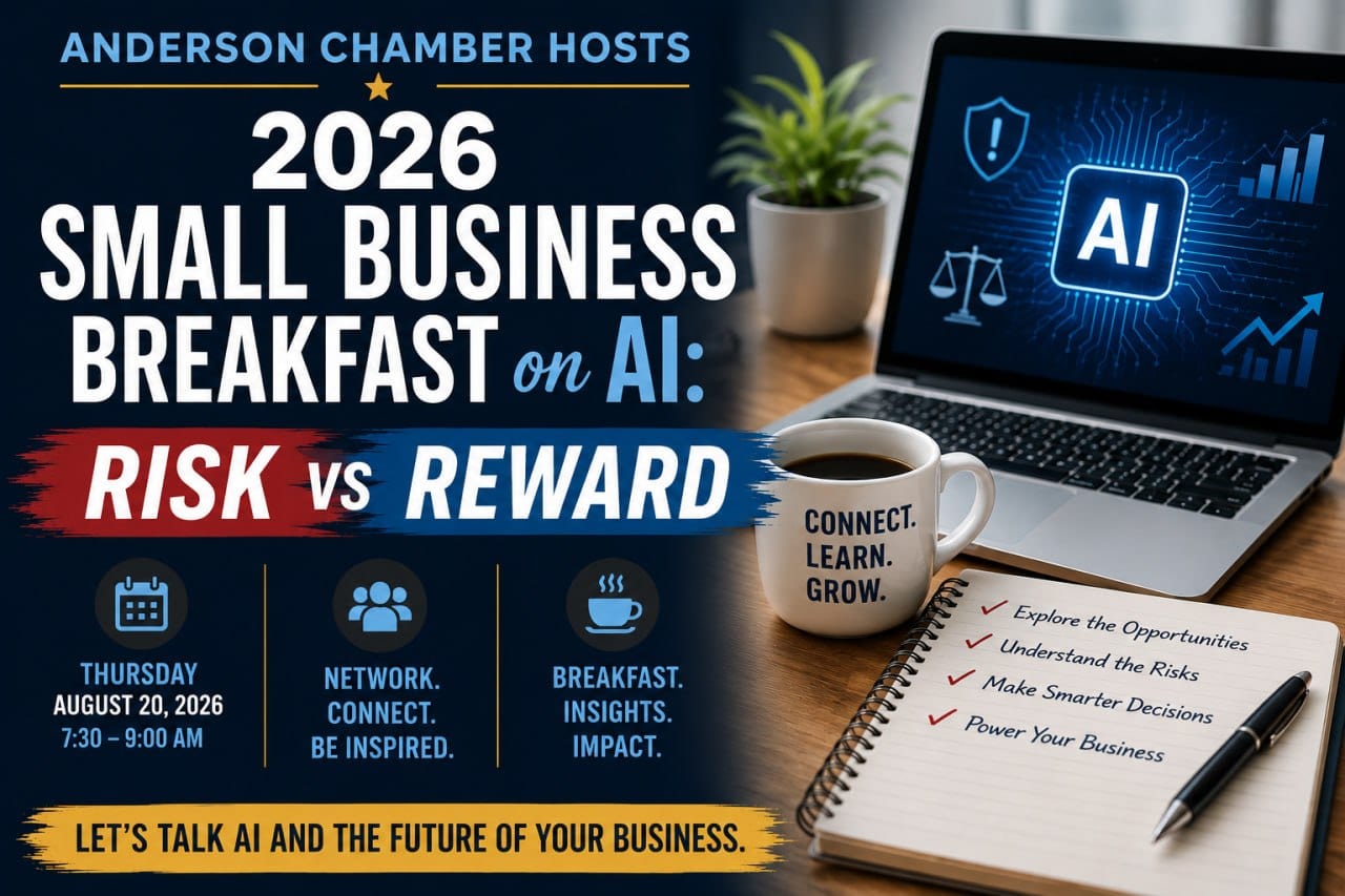 Anderson Chamber Hosts 2026 Small Business Breakfast on AI: Risk vs Reward