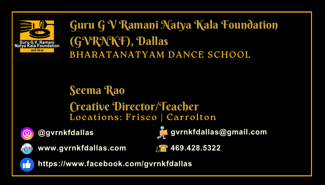 Guru G V Ramani Natya Kala Foundation Dallas, photo 3