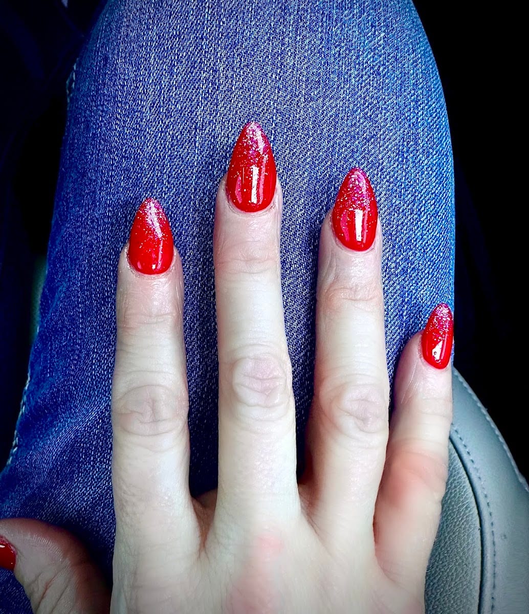 Pink Rose Nails