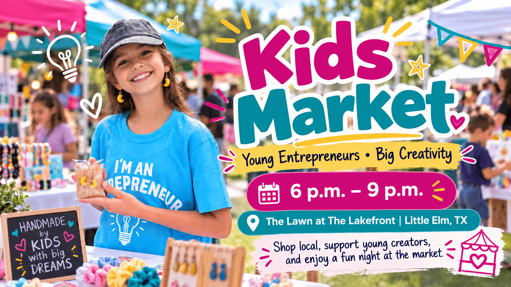 Little Elm Kids Market Brings Young Entrepreneurs to The Lawn