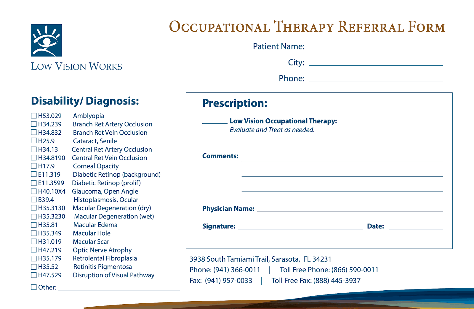 Low Vision Works Low Vision Occupational Therapy