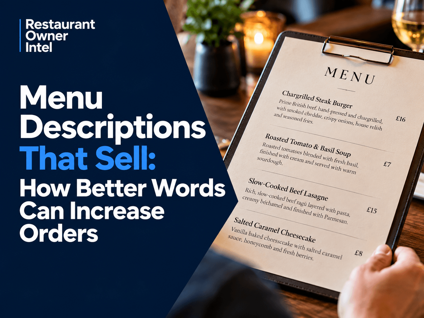 Menu Descriptions That Sell: How Better Words Can Increase Orders