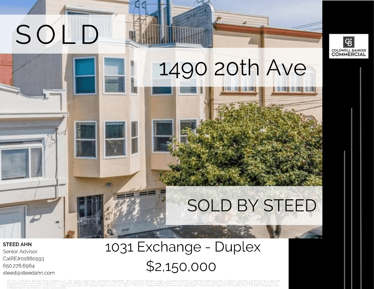 Steed Ahn - Coldwell Banker Realty CalDRE 01860593