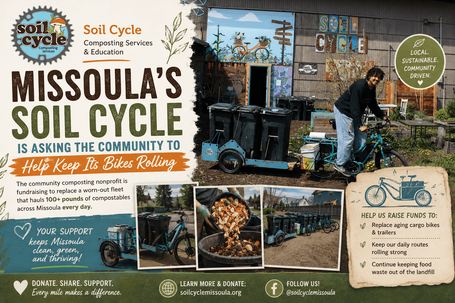 Missoula's Soil Cycle Is Asking the Community to Help Keep Its Bikes Rolling