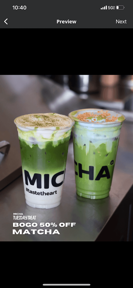 Micha boba tea bar