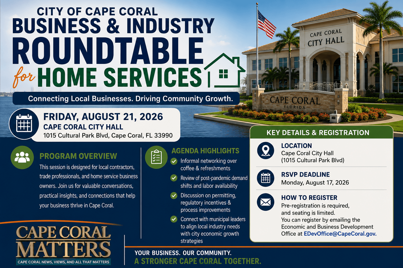 Business Roundtable Cape Coral: Event for Home-Service Pros & Contractors