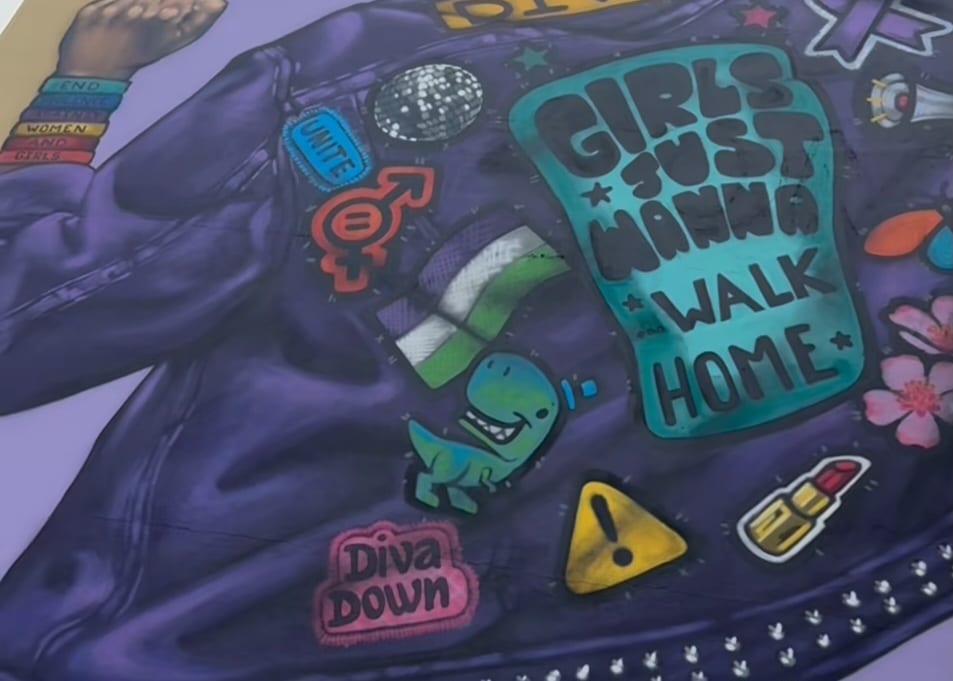 "Girls Just Wanna Walk Home" mural unveiled in Co Down for women's safety