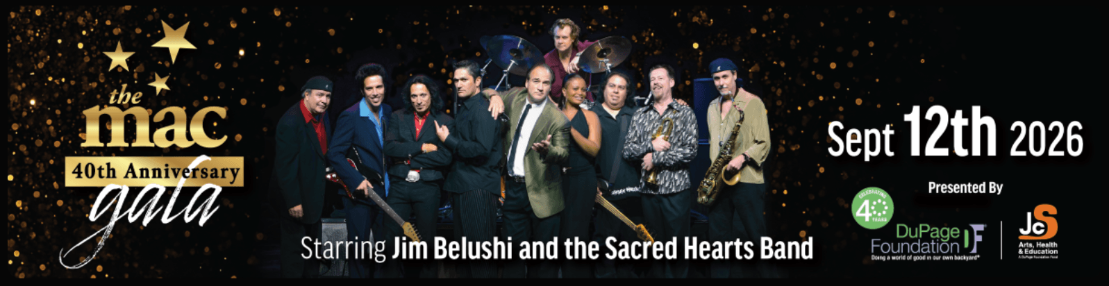 Mac 40th Anniversary - Starring Jim Belushi and Sacred Hearts Band Sat. Sept 12th