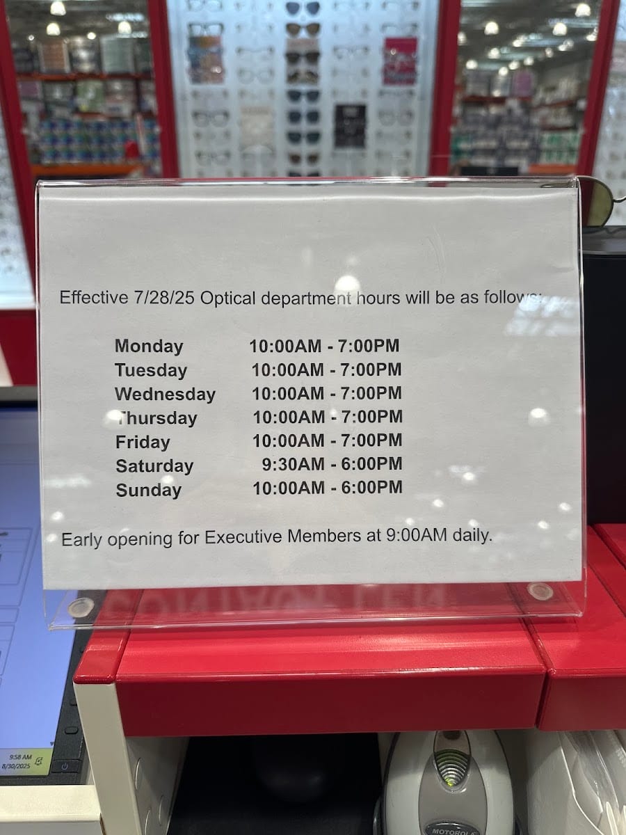 Costco Optical Department