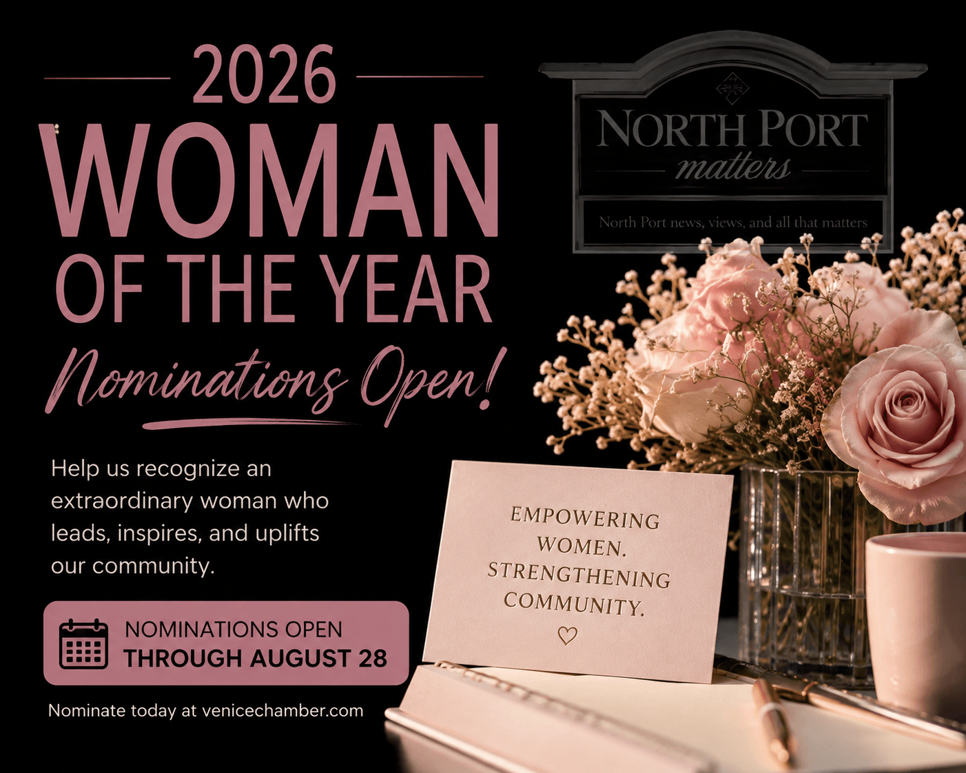 Venice Women Making a Difference Could Be Honored as 2026 Empowering Woman of the Year