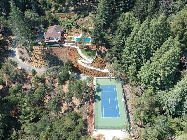60-acre Panoramic Napa Valley View Estate with pool, spa, tennis, and gym.