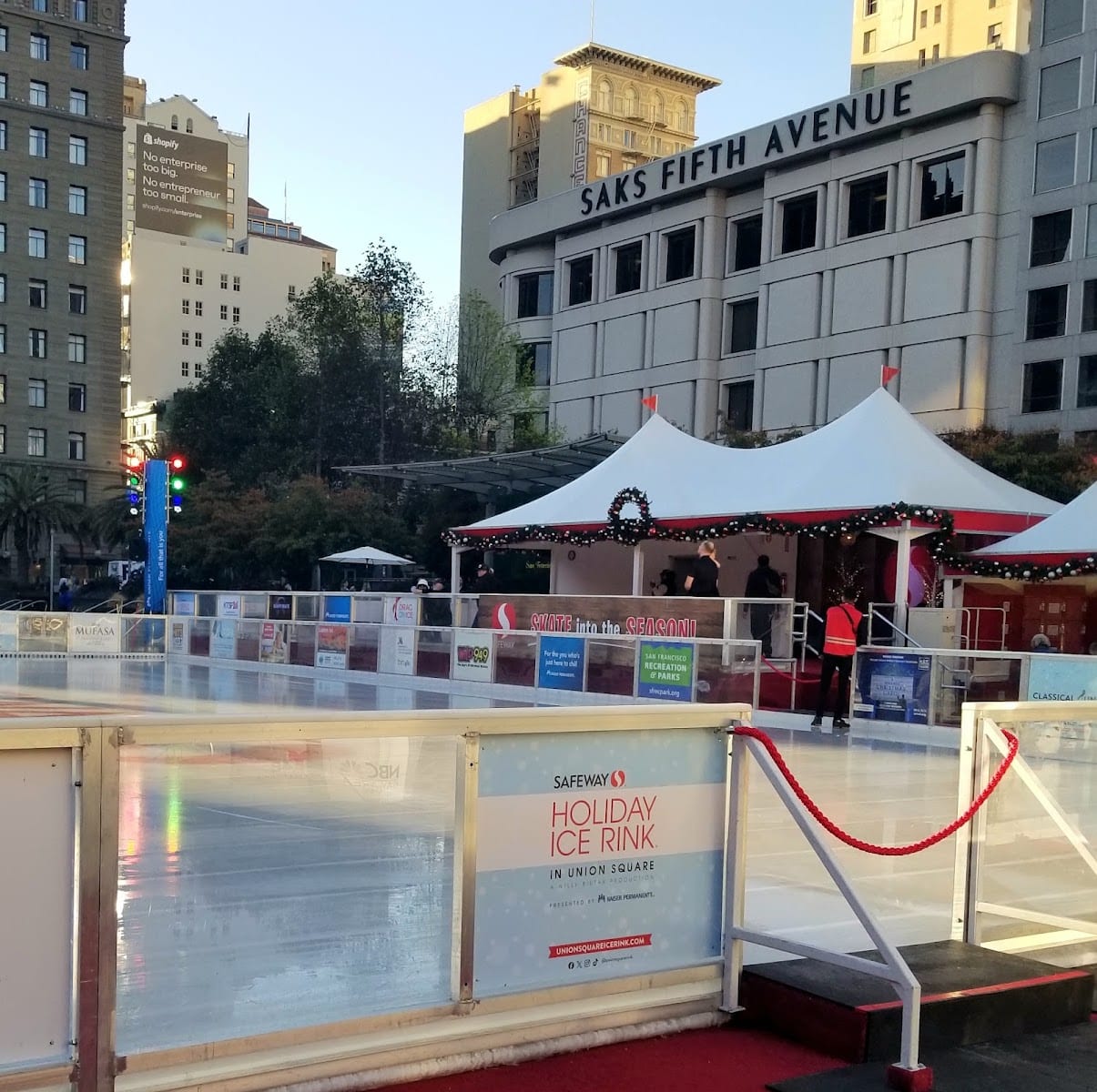 Holiday Ice Rink In Union Square