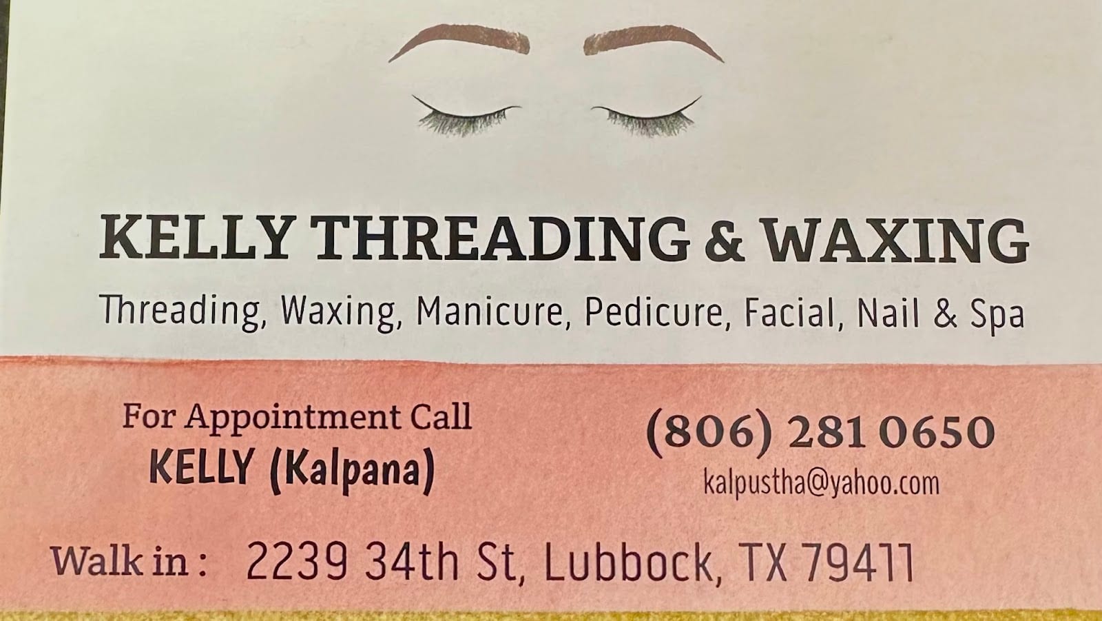 Kelly Threading, Waxing, Nail & Spa