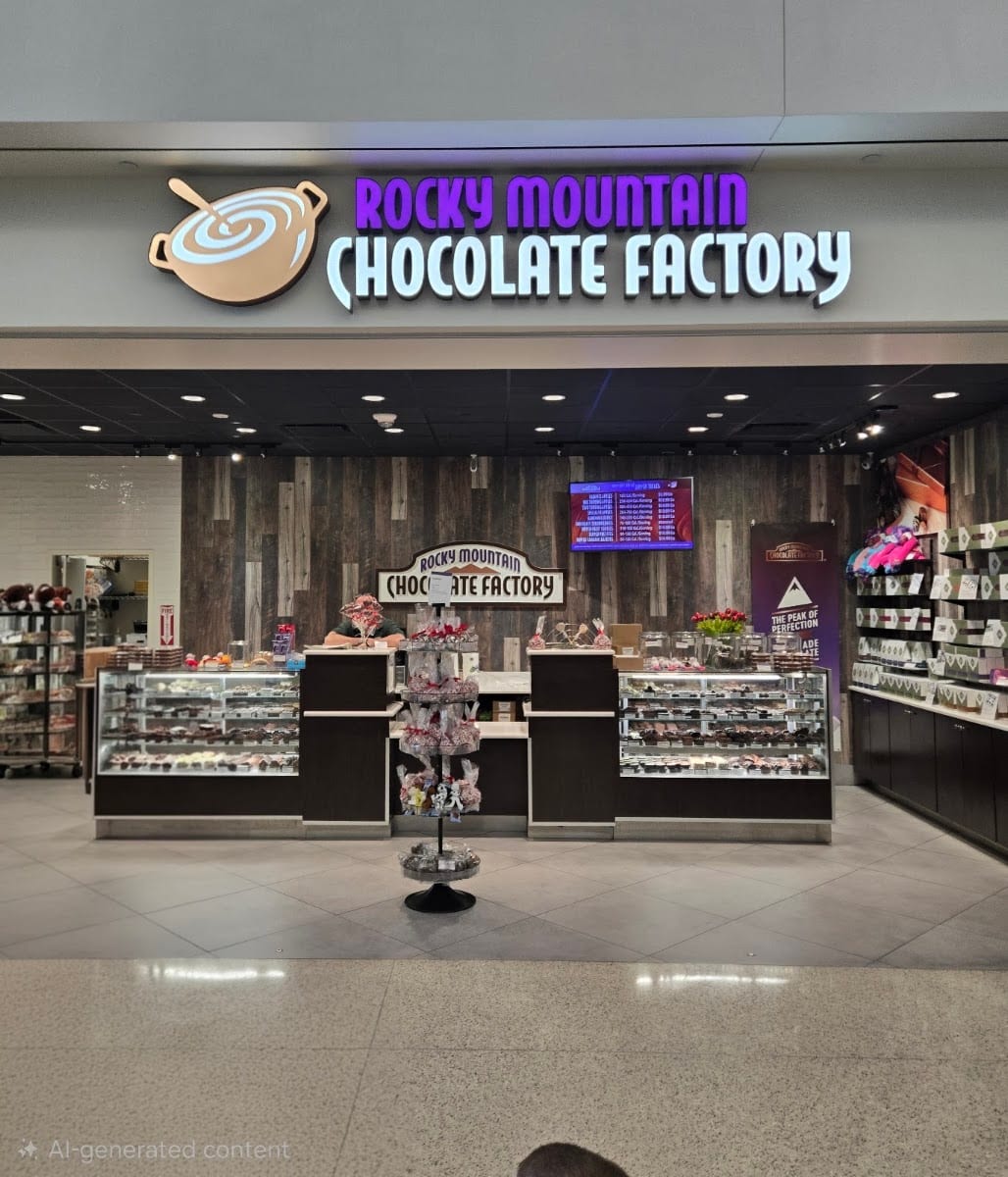 Rocky Mountain Chocolate Factory of Salt Lake City, UT at SLC Airport Concourse A Departures, photo 2