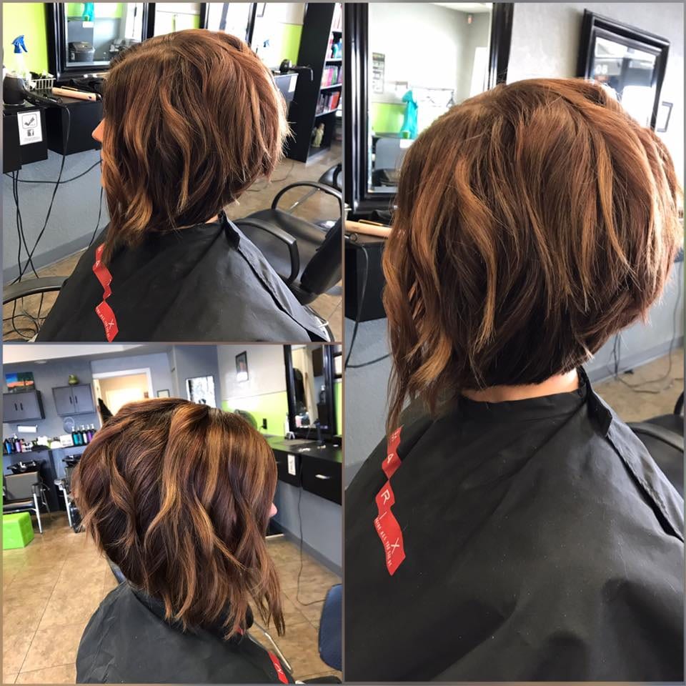 Hair by Jen Slack inside Salon Solay