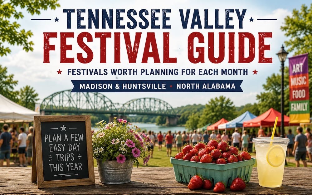 Tennessee Valley Festival Guide: Monthly Festivals Near Madison and Huntsville