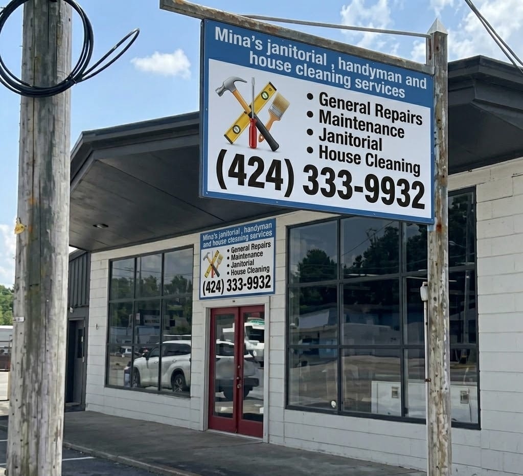Mina’s janitorial , handyman and house cleaning services