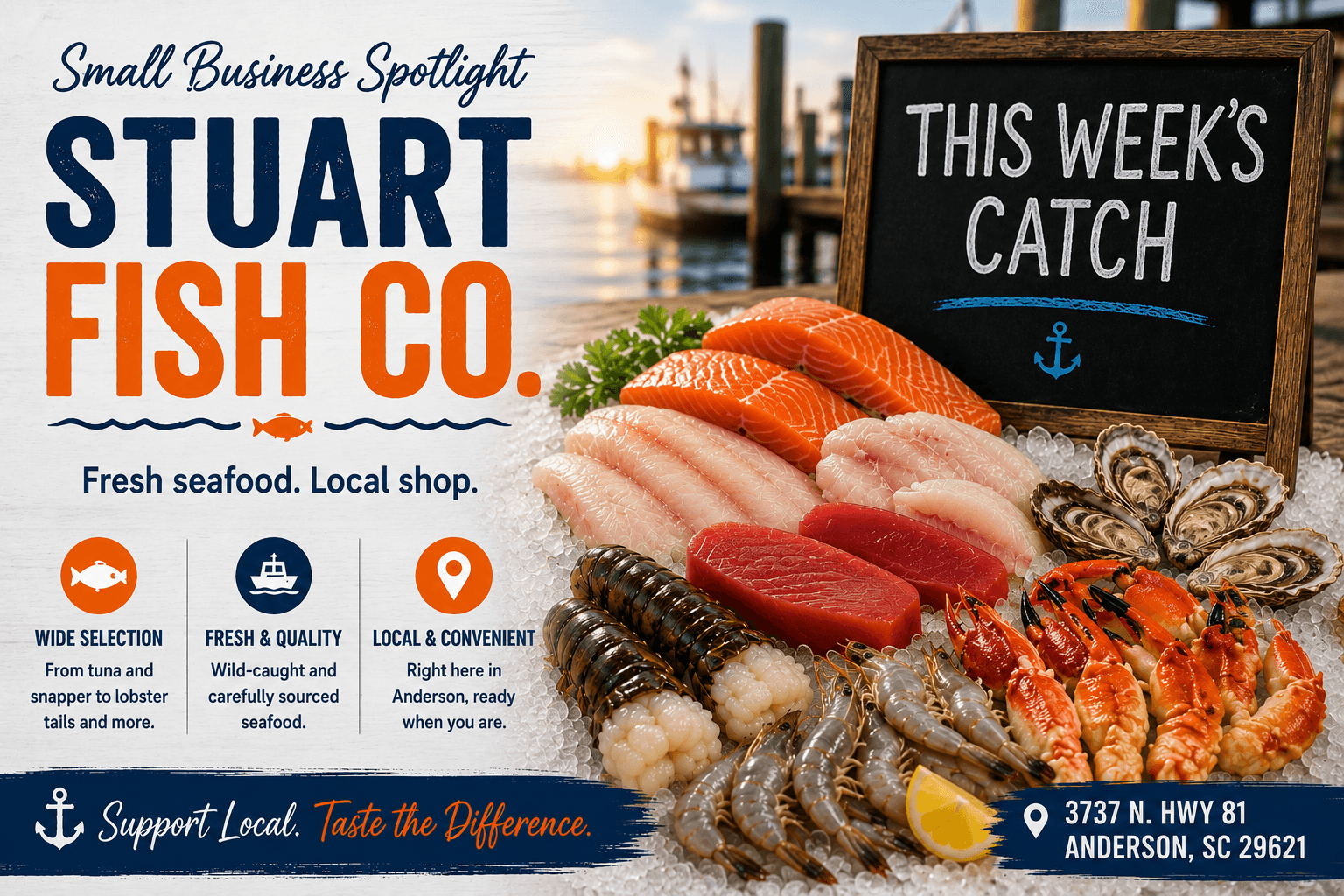 Stuart Fish Co. Brings a Fresh Catch to Anderson