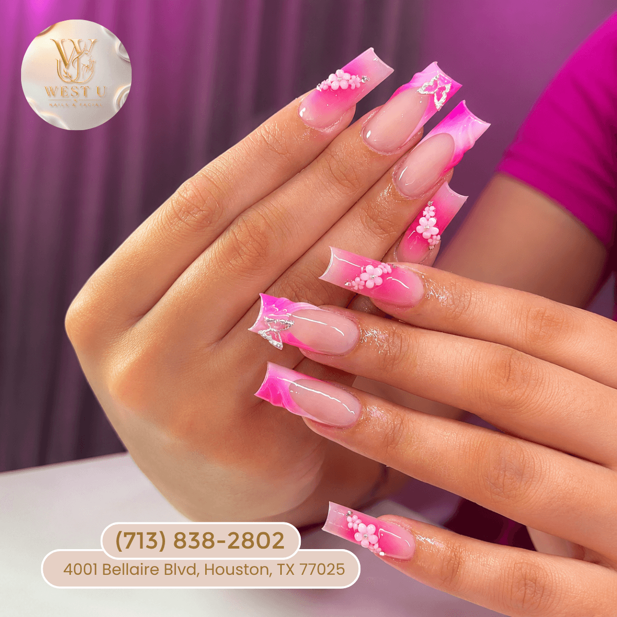 Pink and White Nails, photo 3