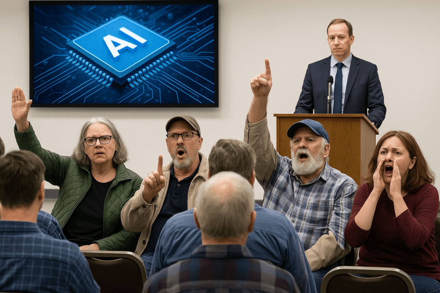 AI data centre town halls met with jeers, including one just north of Edmonton