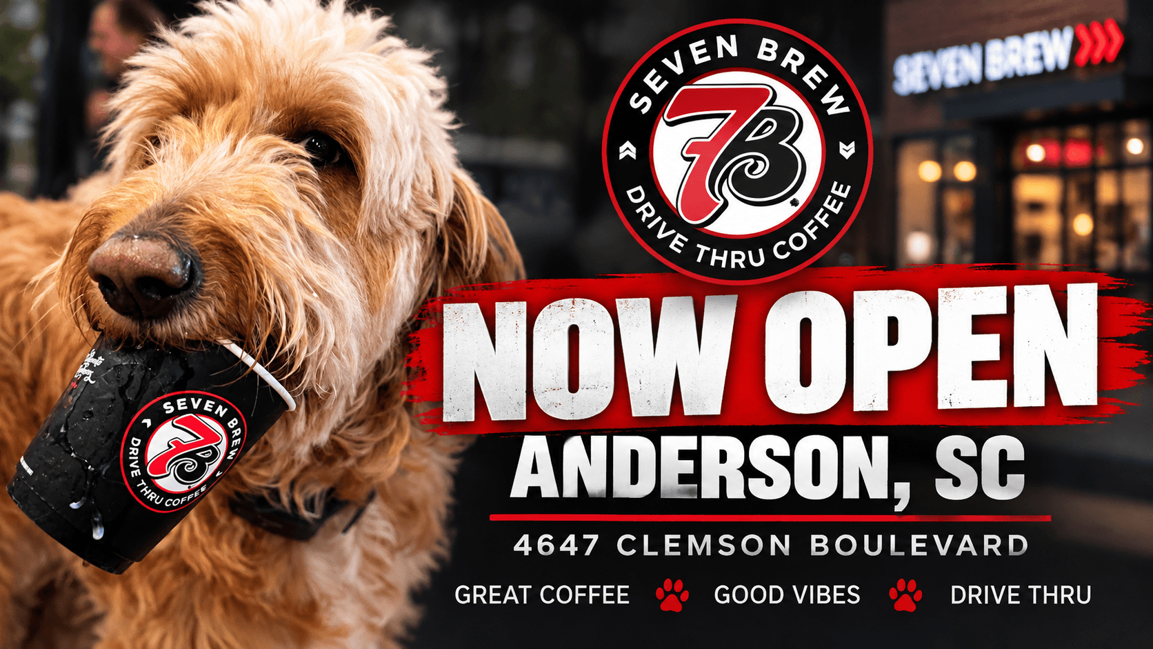 7 Brew Coffee Now Open in Anderson SC on Clemson Boulevard
