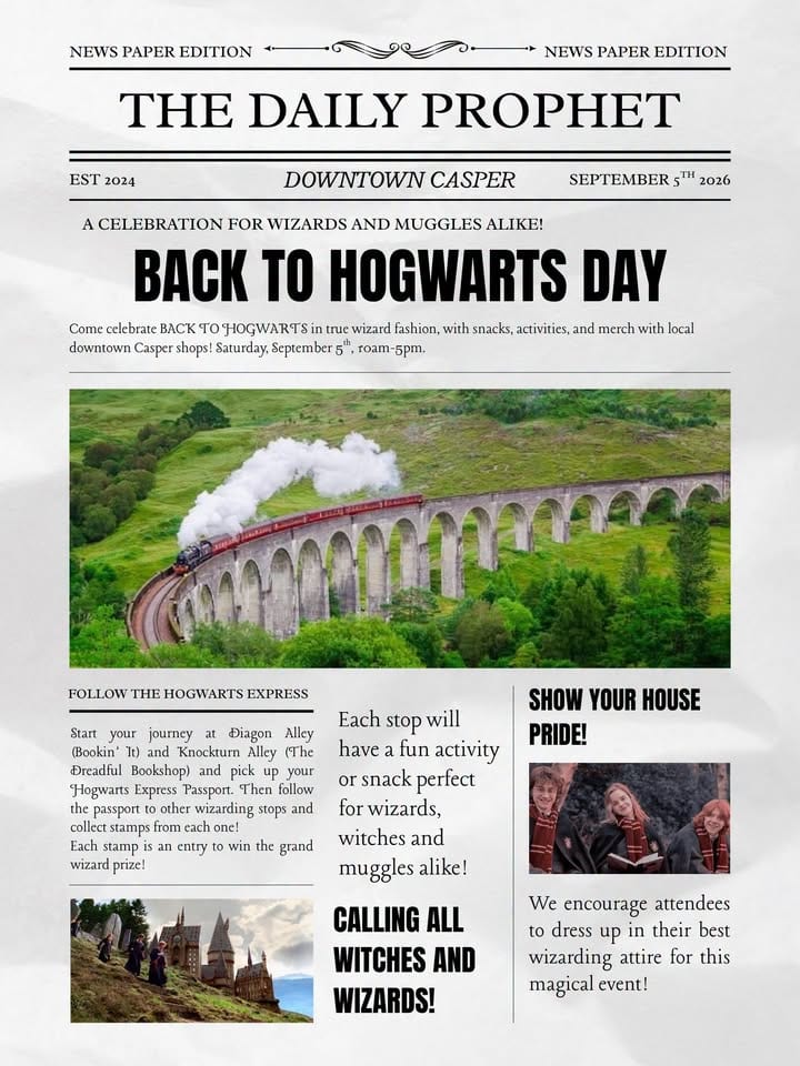 Downtown Casper Transforms Into a Wizarding World for Back to Hogwarts
