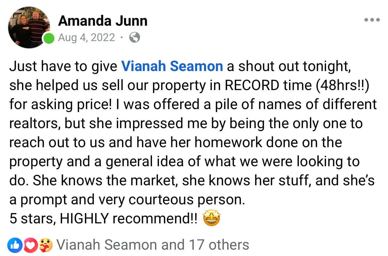 Vianah Seamon, Realtor - Anchor Realty of Florida